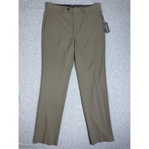 Michael Kors Pants Mens 34x34 Tan Classic Fit Marvin Stretch Dress Slacks New